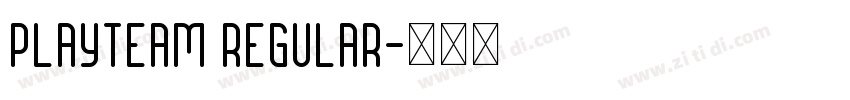playteam Regular字体转换
